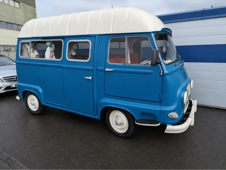 Blue Renault Estafette classic van restoration by Trickett Welding Ltd